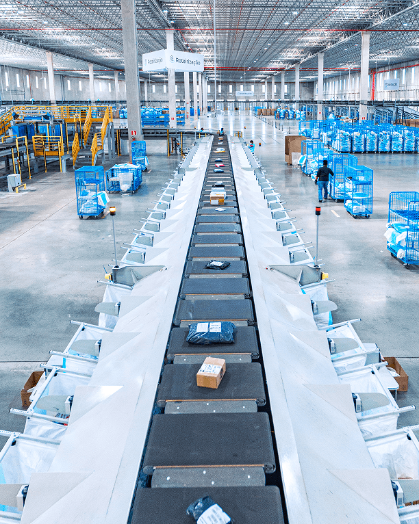 Centro de distribuição logístico da Loggi
