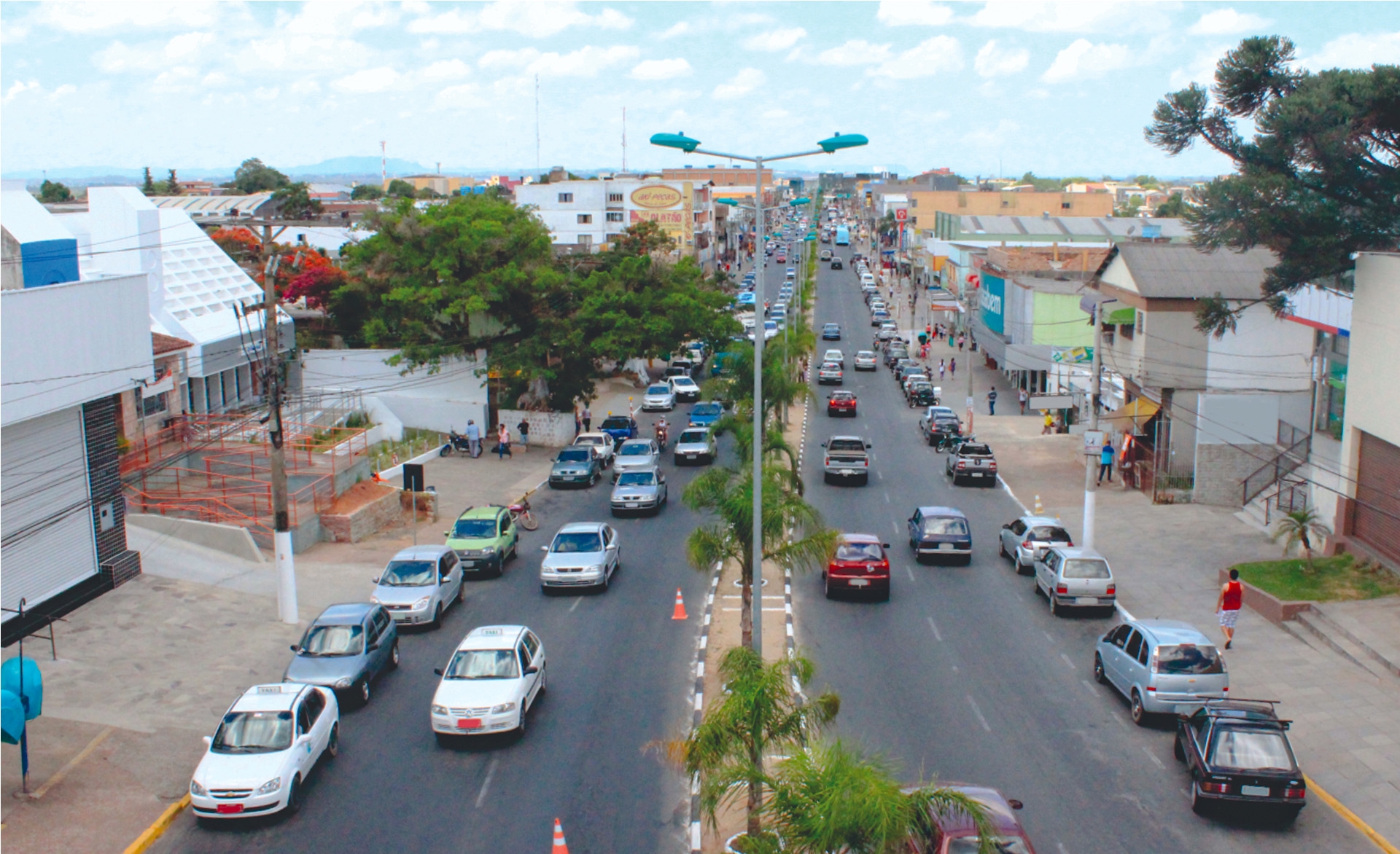 Foto da rua principal de Alvorada Rio Grande do Sul