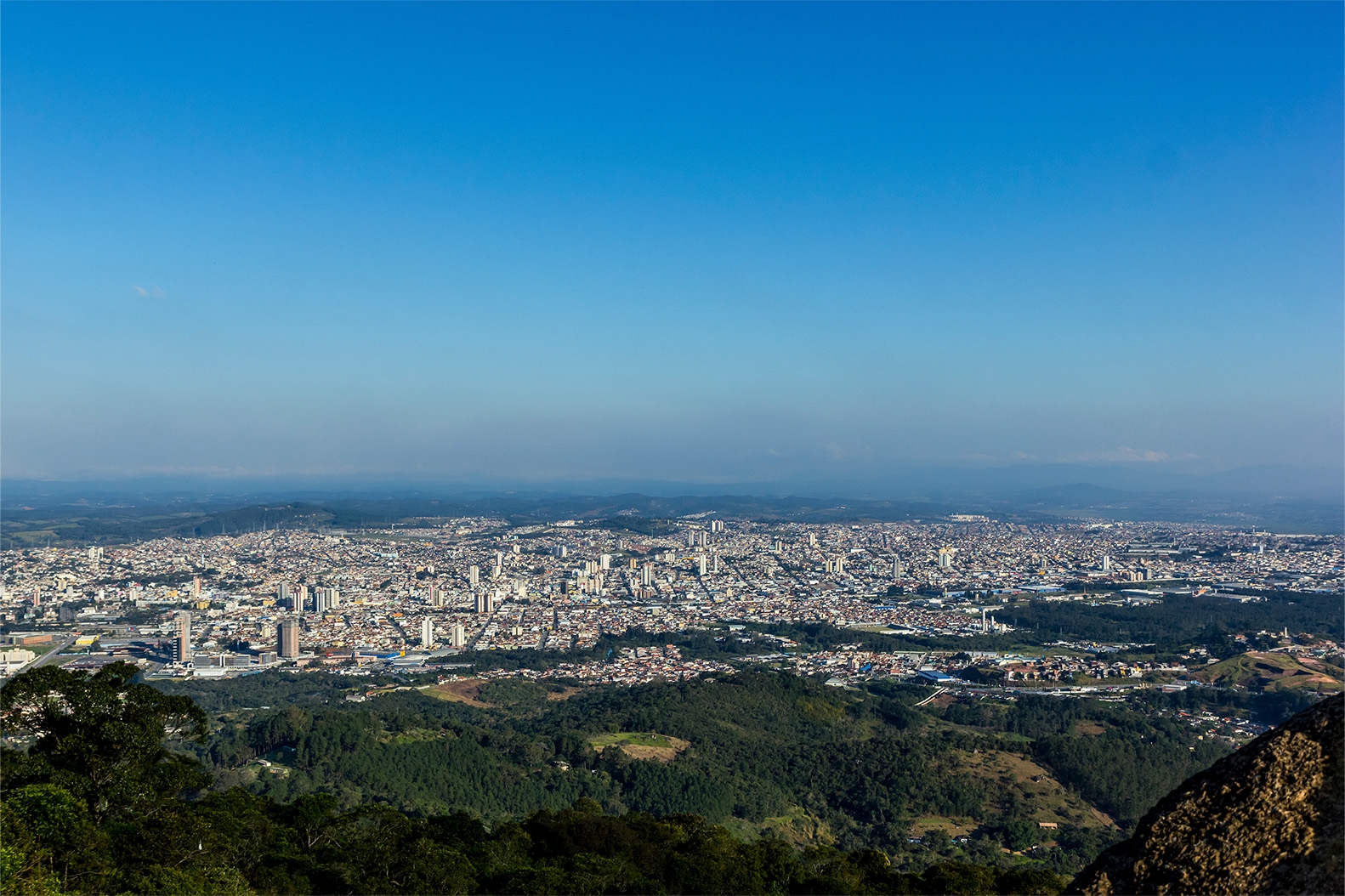 Paisagem aérea de Mogi das Cruzes São Paulo