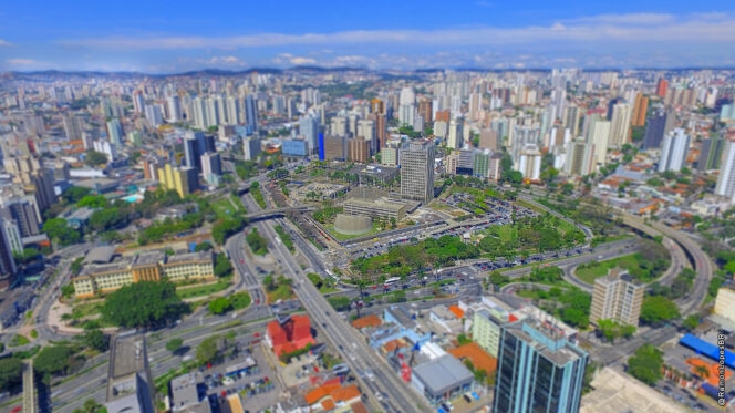Imagem aérea de Santo André